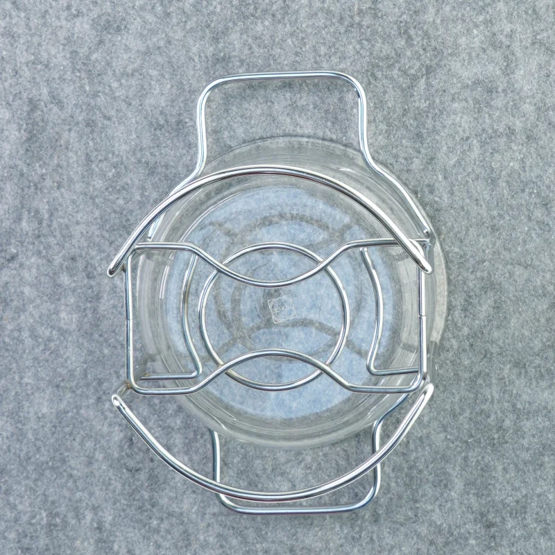 Glas skål medSauceskål m/ stativ fra Schott (str. 15 x 25 cm)