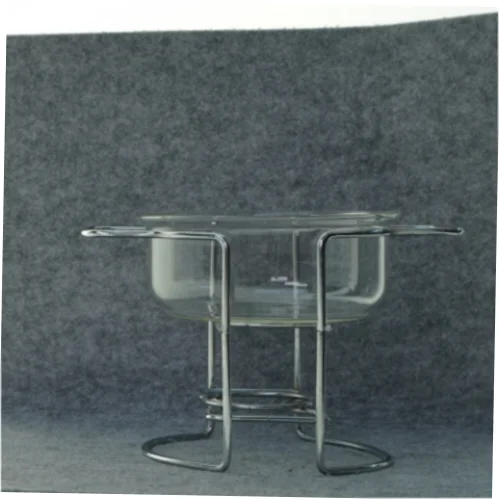 Glas skål medSauceskål m/ stativ fra Schott (str. 15 x 25 cm)