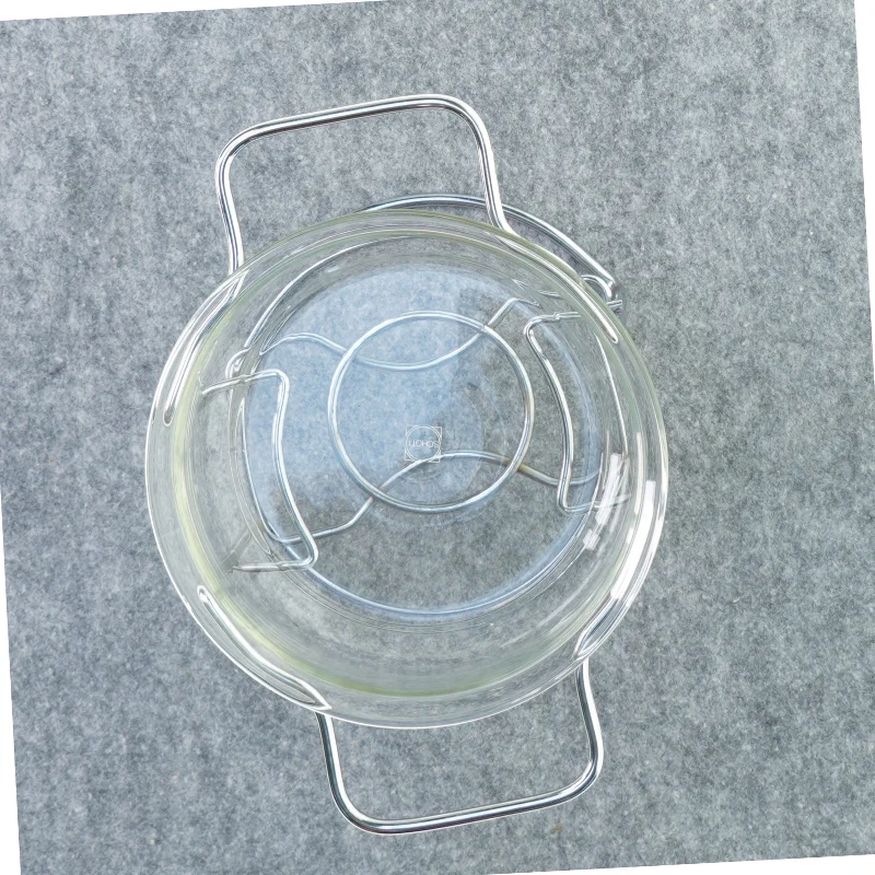 Glas skål medSauceskål m/ stativ fra Schott (str. 15 x 25 cm)