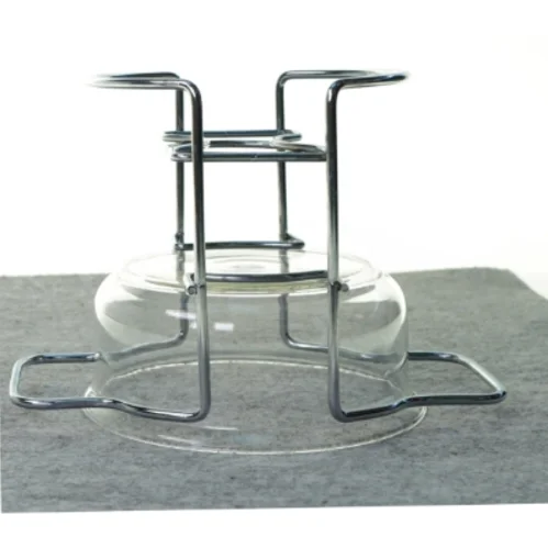 Glas skål medSauceskål m/ stativ fra Schott (str. 15 x 25 cm)