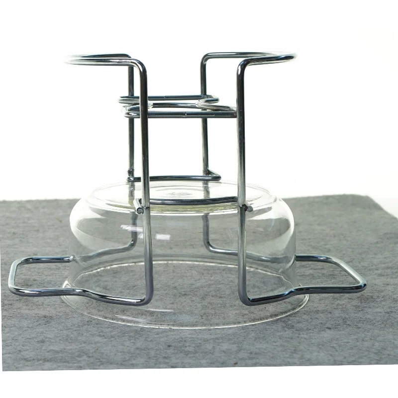 Glas skål medSauceskål m/ stativ fra Schott (str. 15 x 25 cm)