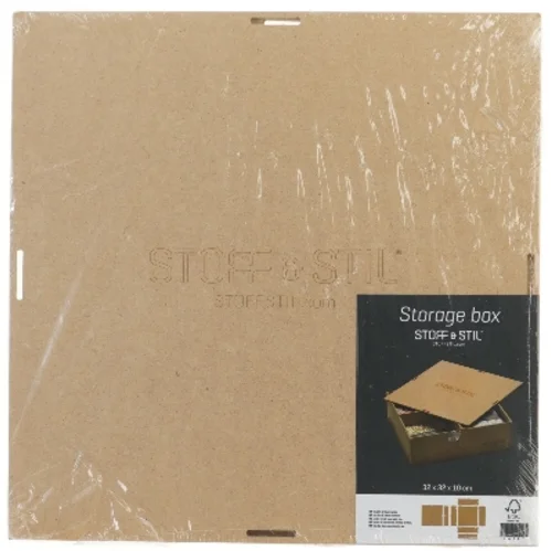 Opbevaringskasse 32x32x10 cm fra Stoff & Stil (str. 32x32x10 cm)