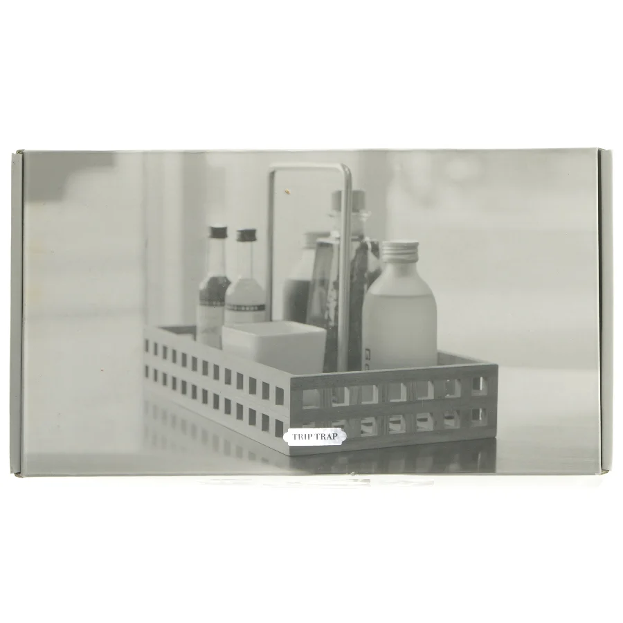 Pantry Caddy i Teak og Rustfrit Stål fra Trip Trap (str. 32,5x18 cm)