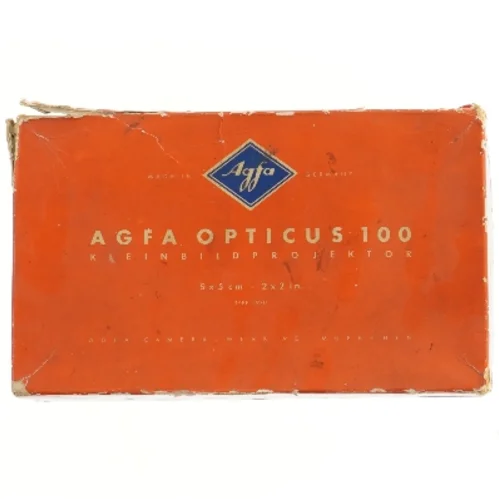 Agfa Opticus 100 diasprojektor fra Agfa (str. 24,5x15,5 cm)