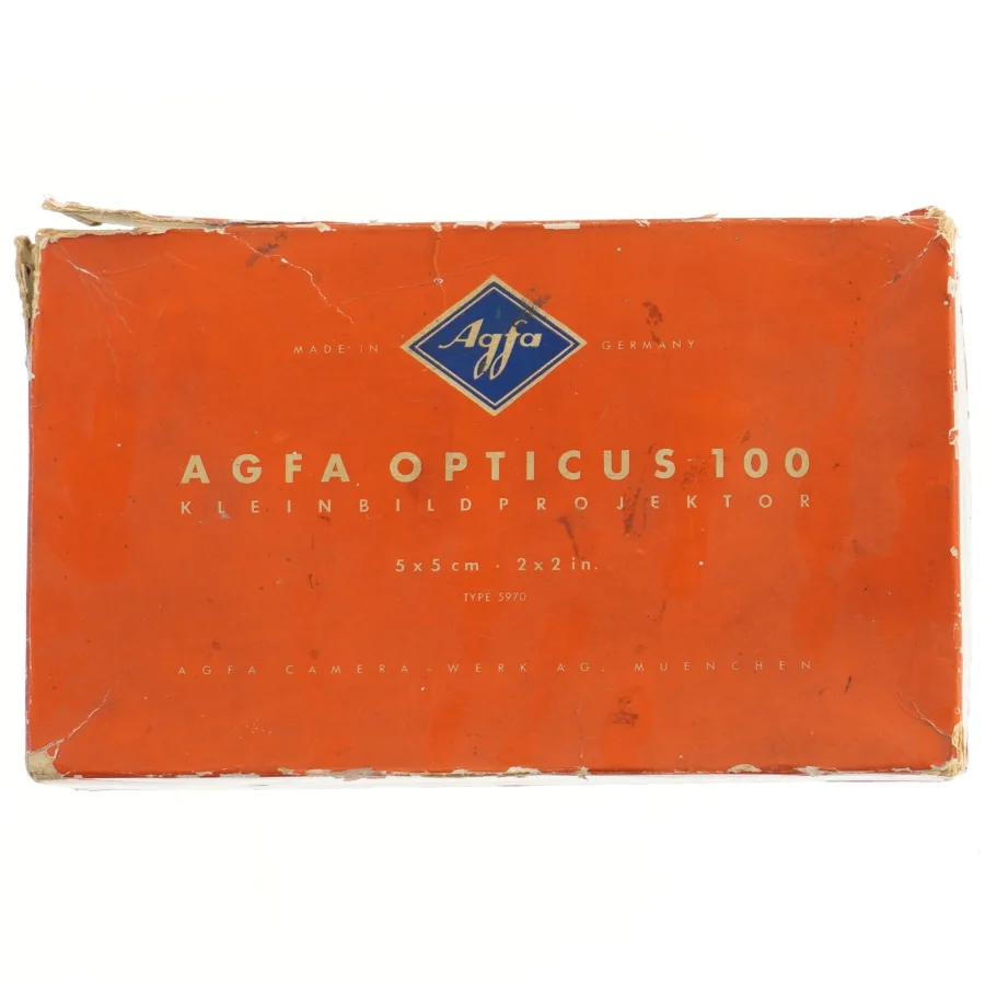 Agfa Opticus 100 diasprojektor fra Agfa (str. 24,5x15,5 cm)