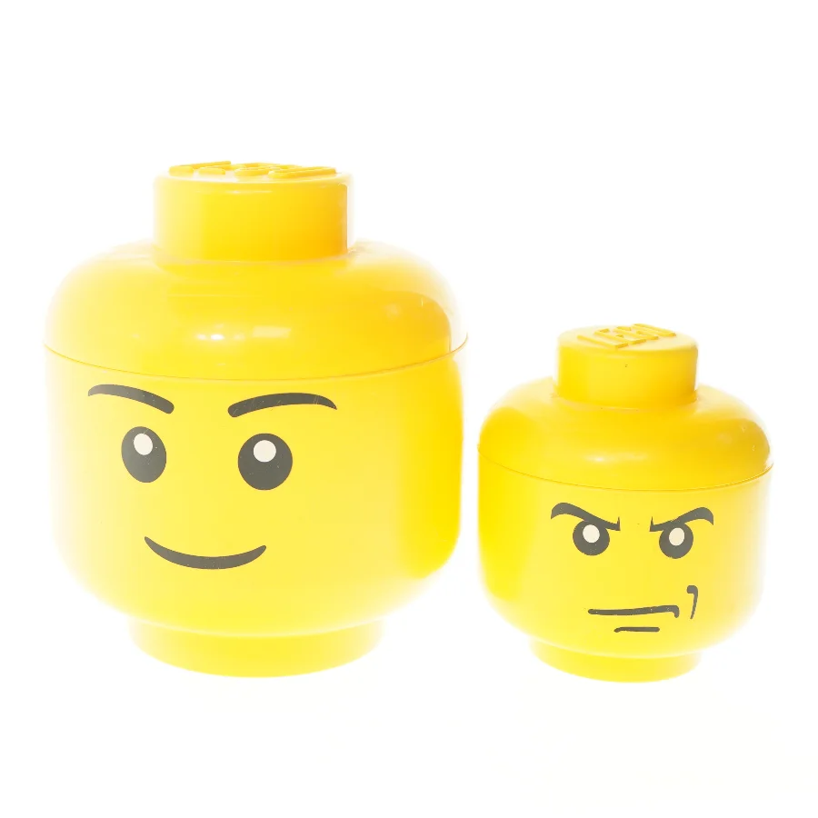 LEGO opbevaringshoveder fra Lego (str. 27 & 18 cm)