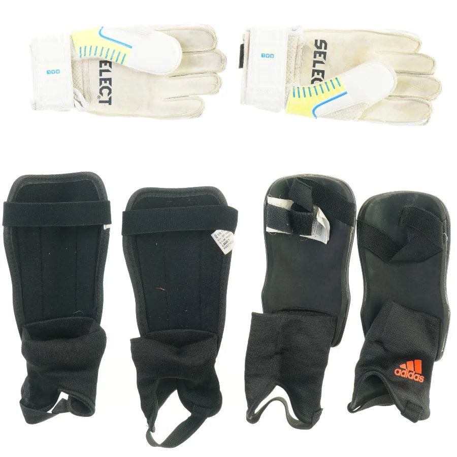 Fodbold udstyr fra Adidas Select (str. 116 til 134 cm handsker size 3)