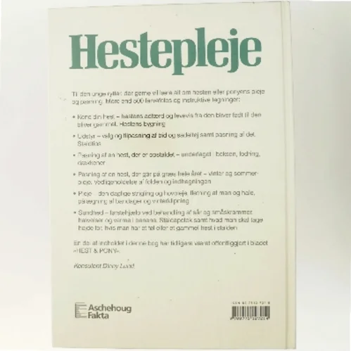 Hestepleje af Konsulent Dinny Lund (Bog)