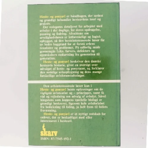 Heste- og ponyavl af Carl Trock (Bog)
