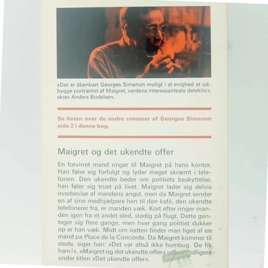 Maigret og det ukendte offer af Georges Simenon (Bog)