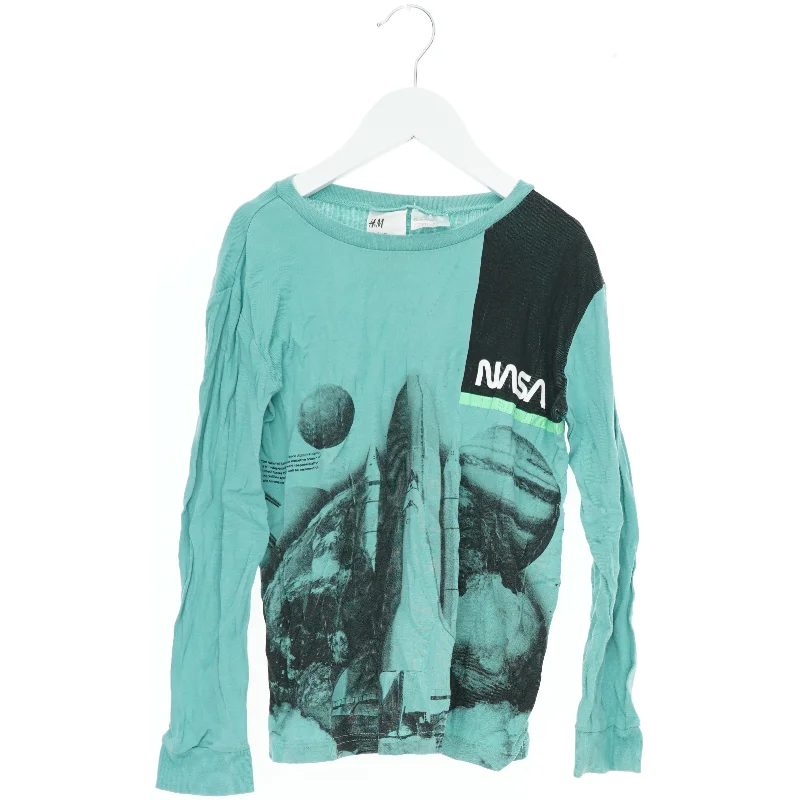 Langærmet T-shirt med NASA tryk fra H&M (str. 134)