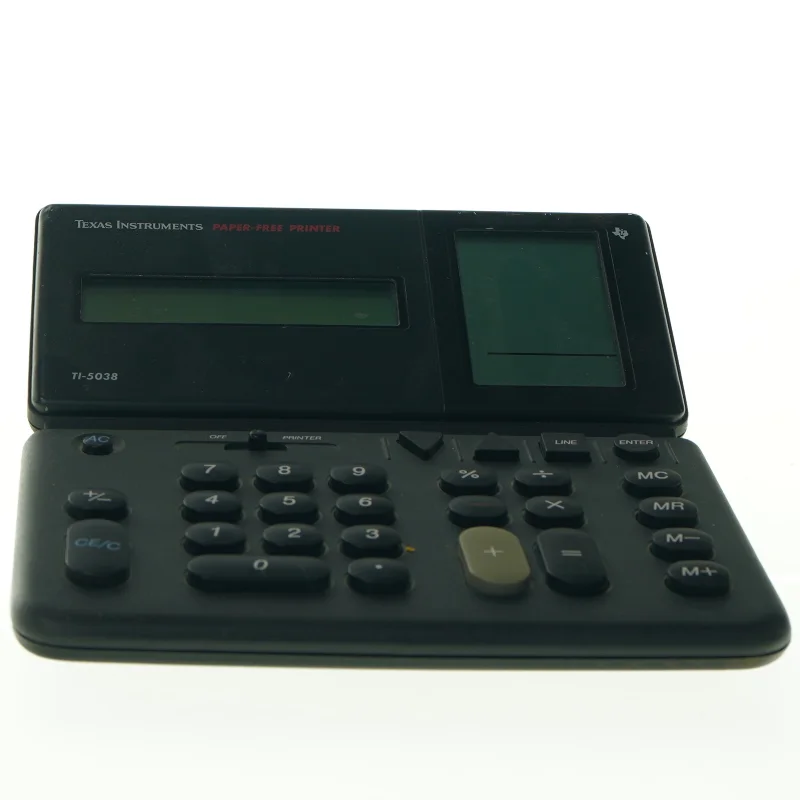 Texas Instruments TI-5038 Papirfri Printer Regnemaskine fra Texas Instruments (str. 19 x. 20 cm)