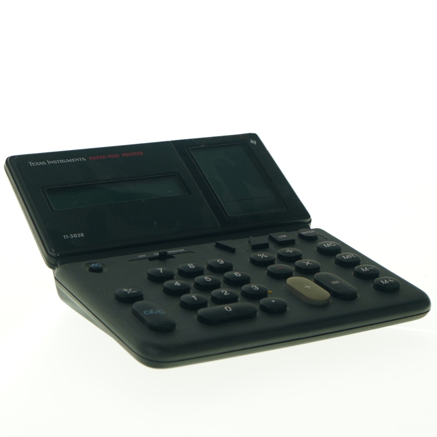 Texas Instruments TI-5038 Papirfri Printer Regnemaskine fra Texas Instruments (str. 19 x. 20 cm)
