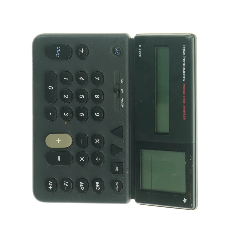 Texas Instruments TI-5038 Papirfri Printer Regnemaskine fra Texas Instruments (str. 19 x. 20 cm)