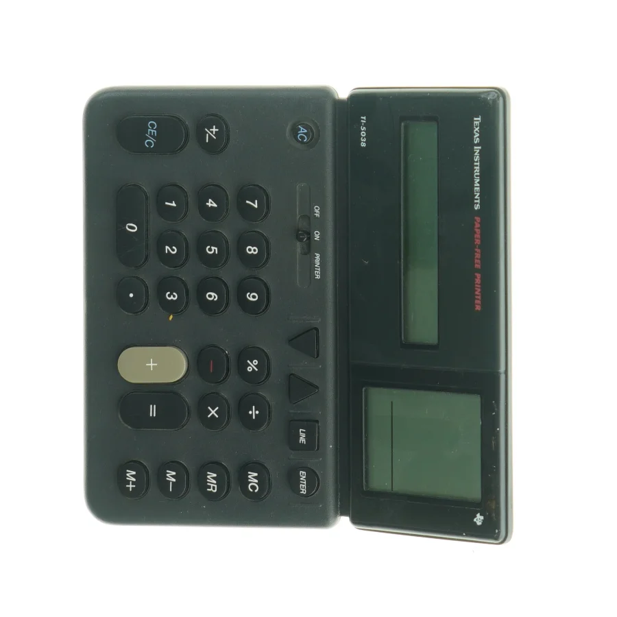 Texas Instruments TI-5038 Papirfri Printer Regnemaskine fra Texas Instruments (str. 19 x. 20 cm)