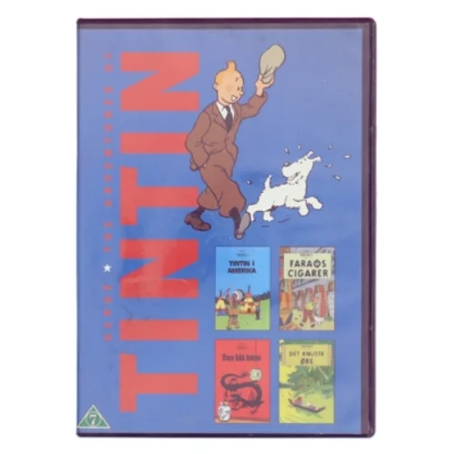 Tintin i Amerika (1992) + Figaros cigarer (1991) + Den blå lotus (1991) + Det knuste øre (1992) [DVD] (DVD)
