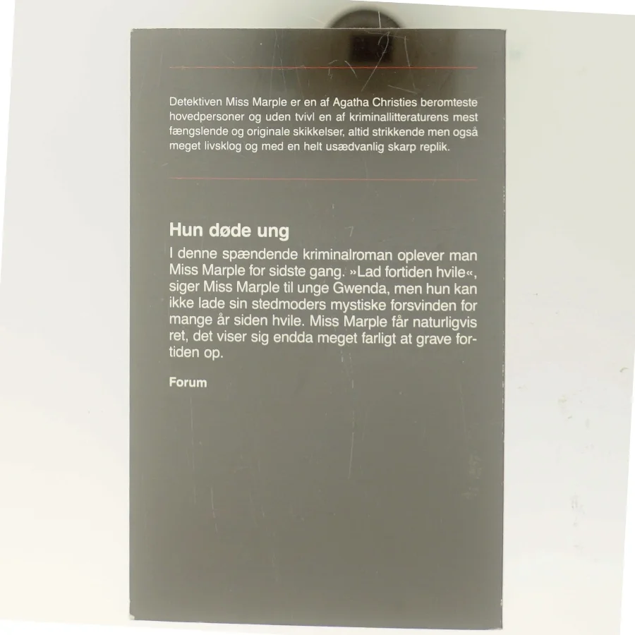 Hun døde ung af Agatha Christie (Bog)