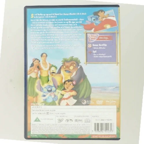 Lilo & Stitch 2 med Tegnefilmfigurerne Lilo og Stitch samt øvrige figurer fra Lilo & Stitch-universet (DVD)