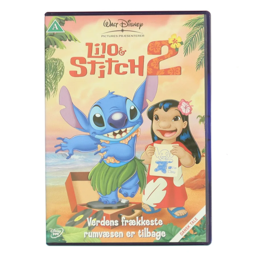 Lilo & Stitch 2 med Tegnefilmfigurerne Lilo og Stitch samt øvrige figurer fra Lilo & Stitch-universet (DVD)