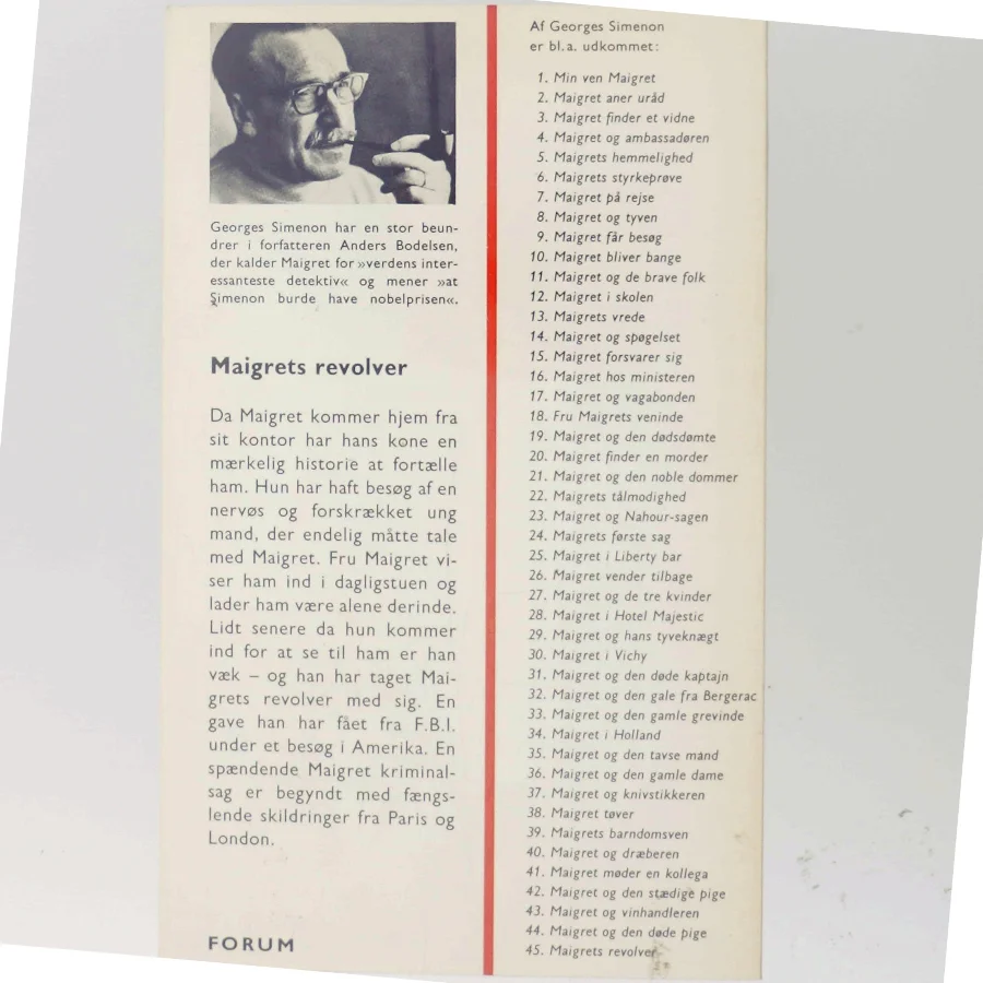 Maigret's revolver af Simenon (Bog)