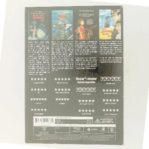 Hayao Miyazaki: 4 eventyrlige familiefilm (Box Set) (DVD) med Stemme-skuespillere i japanske originaludgaver og danske versioner (ikke specificeret på cover) (DVD)