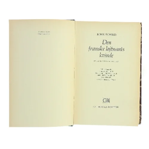 Den franske løjtnants kvinde af John Fowles (Bog)