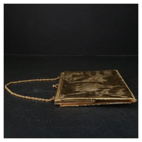 Vintage guld clutch taske (str. 21x16,5 cm)