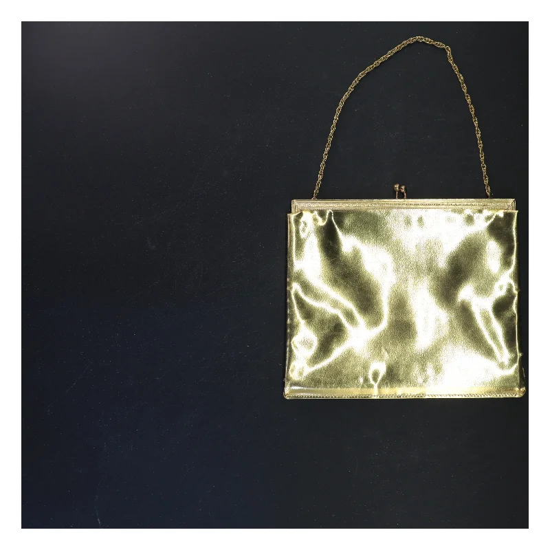Vintage guld clutch taske (str. 21x16,5 cm)