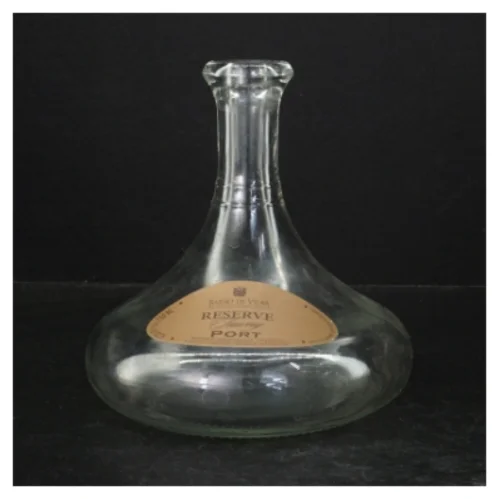 Genbrugt glas flaske (str. 17 cm)