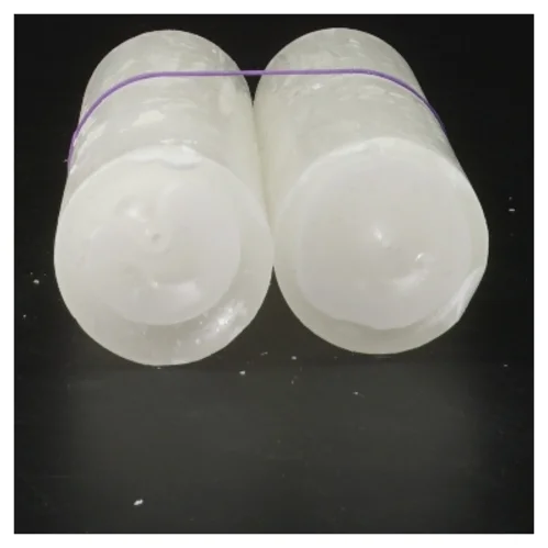 Hvide cylinderformede lys (str. 15 cm)