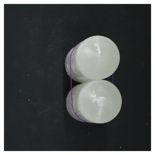 Hvide cylinderformede lys (str. 15 cm)