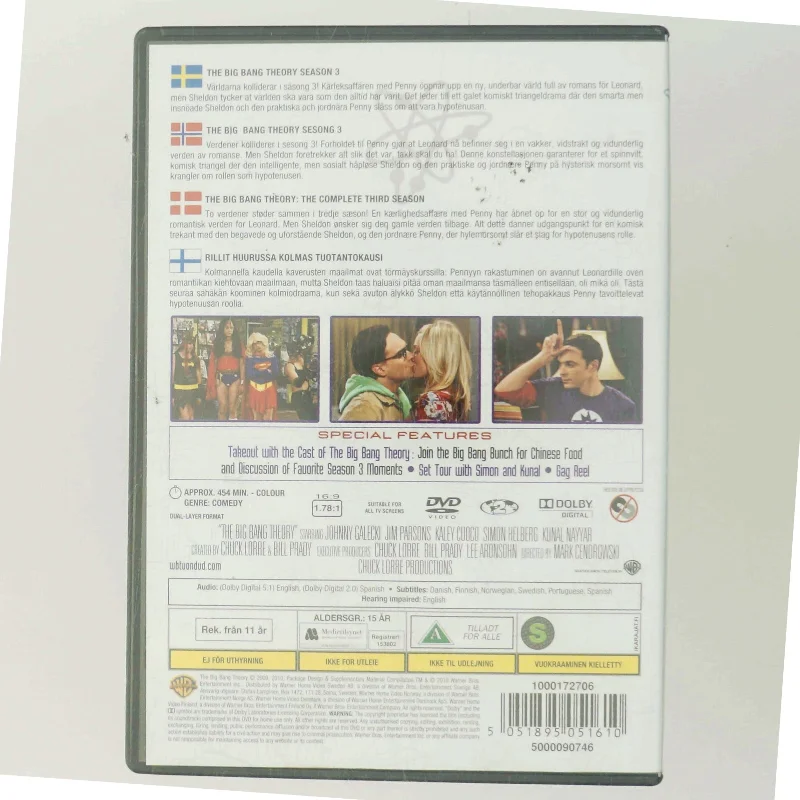 Sæson 3                                        <span class="label label-blank pull-right" style="margin-right: 3px;">Standard edition</span> med Johnny Galecki (DVD)
