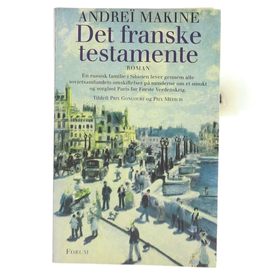 Det franske testamente : roman af Andreï Makine (Bog)