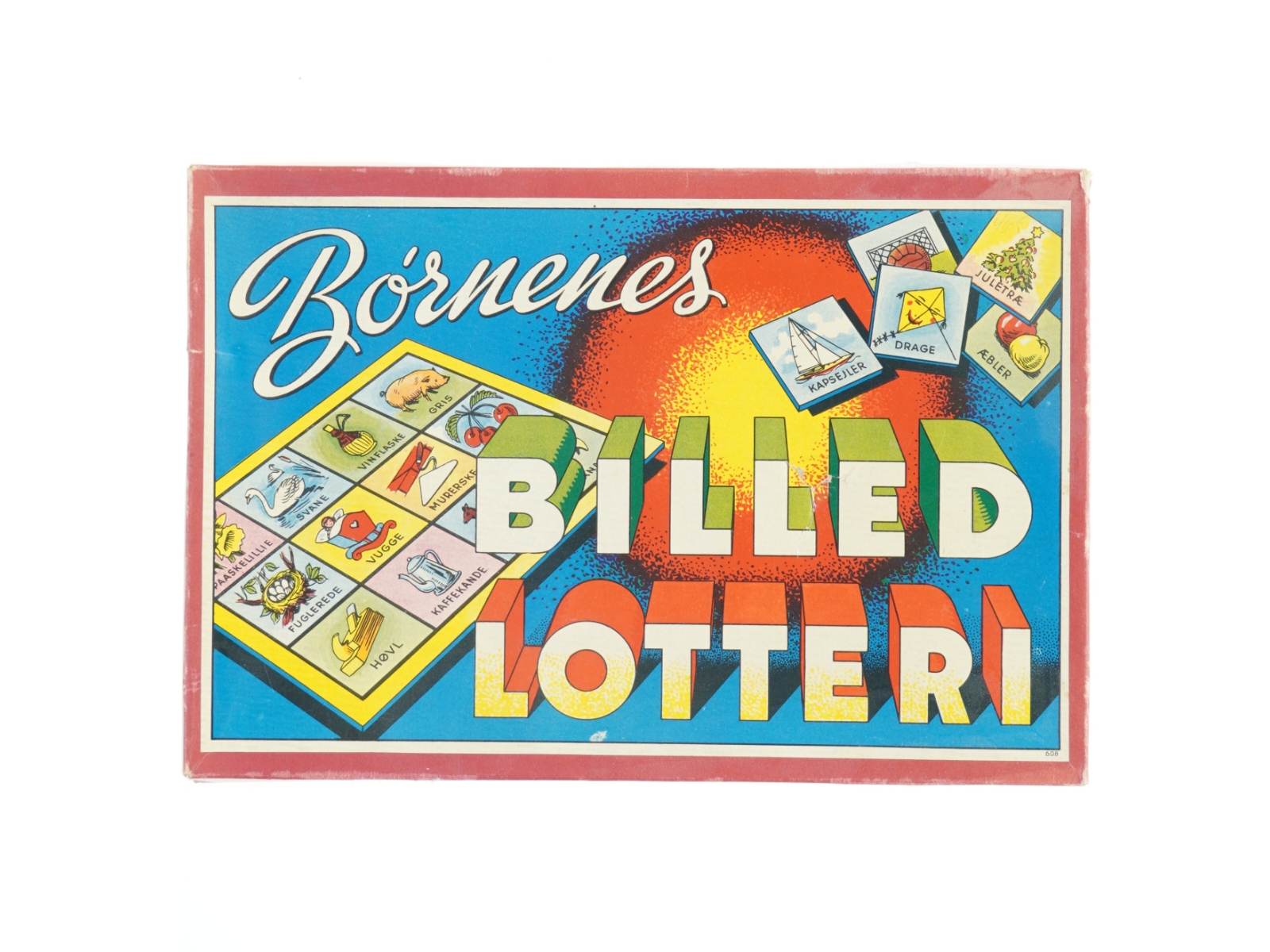 Gammelt brætspil (str. 31x21 cm)