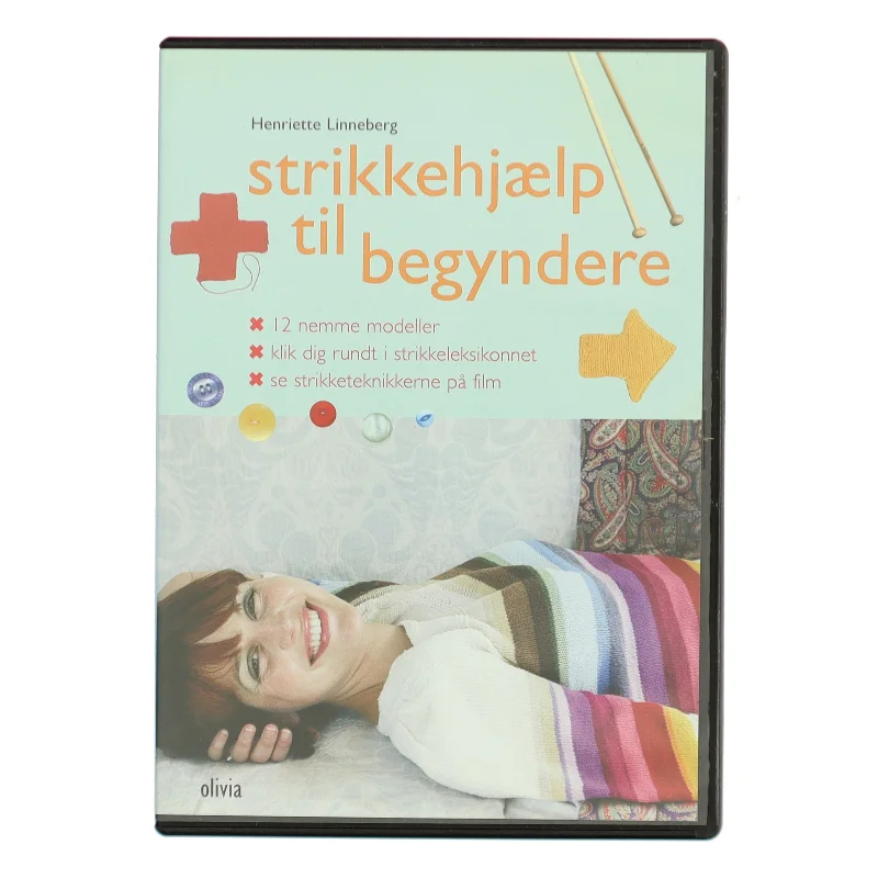 Strikkehjælp til begyndere af Henriette Linneberg (Bog)