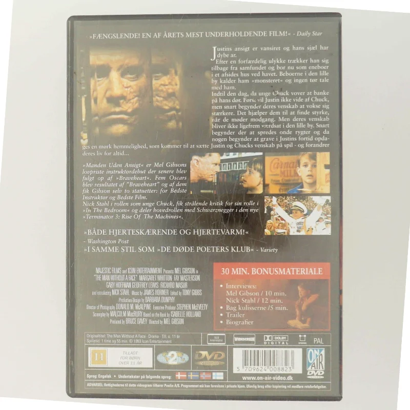 Manden Uden Ansigt med Mel Gibson (DVD)