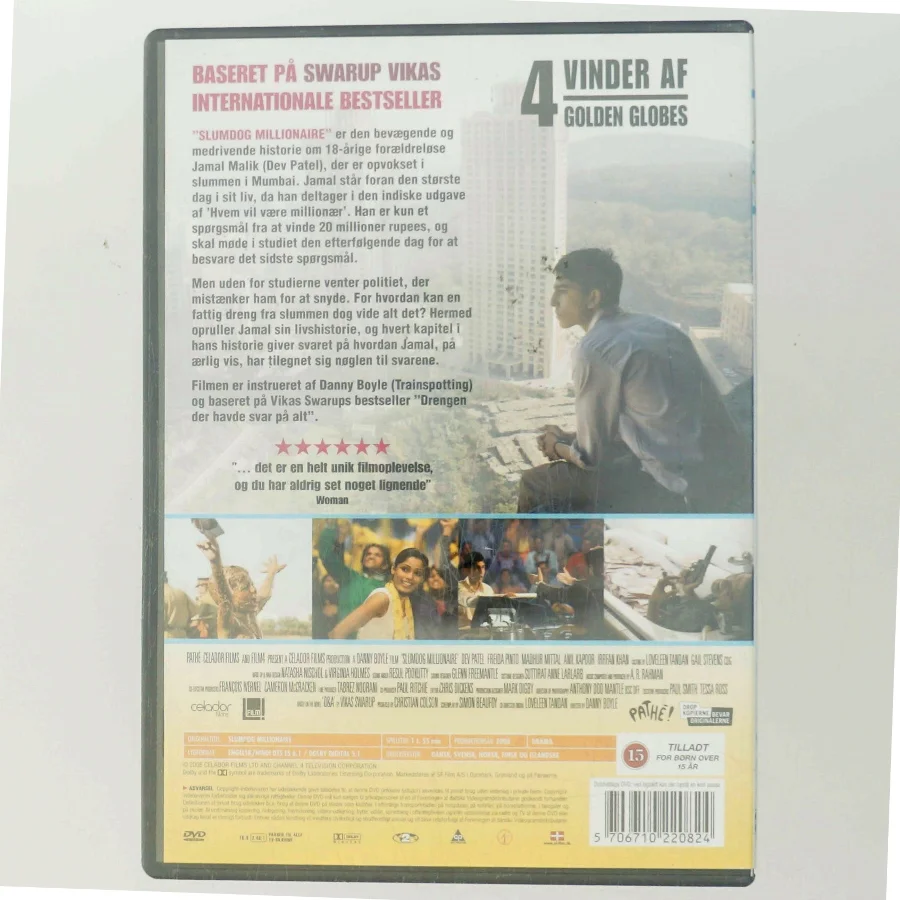 Slumdog Millionaire med Dev Patel (DVD)
