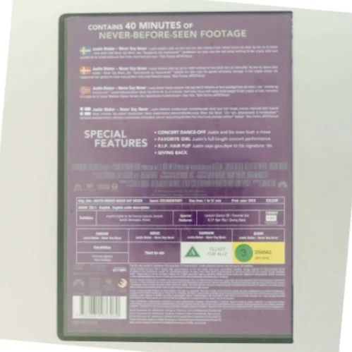 Justin Bieber Never say never med Justin Bieber (DVD)