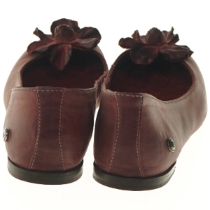 Brune ballerina sko med blomster fra Neosens (str. 38 )