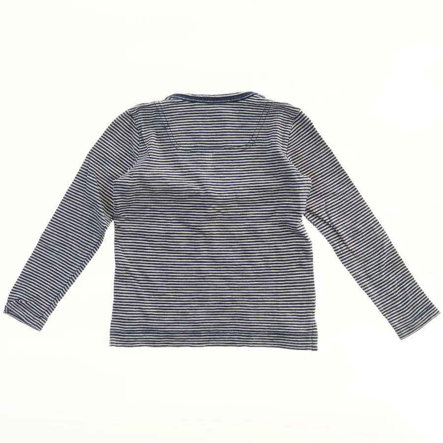 Langærmet stribet bluse (str. 98)