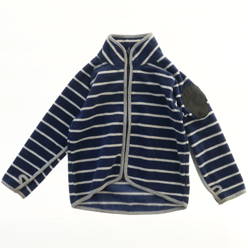 Stribet fleecejakke fra Molo (str. 98)