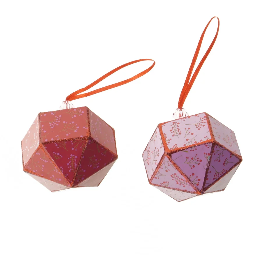 Dekorative juleornamenter (str. 9x7,5 cm)