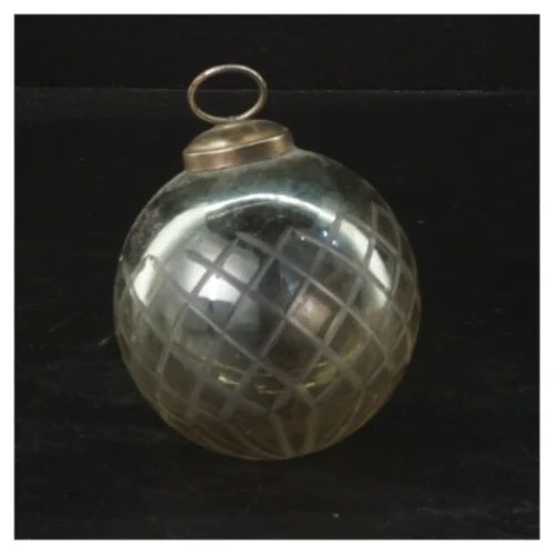 Stor flot glas julekugle (str. Ø 8 cm)