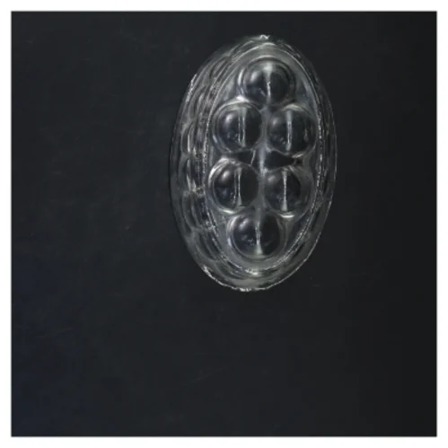 Vintage Glasform til gelé / buddingeform (str. 16,5x9x11 cm)