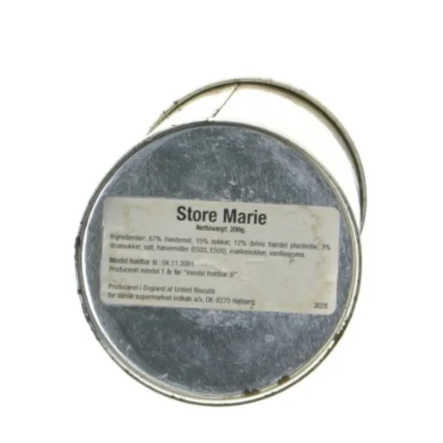 Vintage Store Marie kiks dåse (str. Ø. 6,5 cm. længde. 25,5 cm)