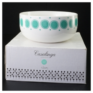 Ubrugt Casalinga porcelænsskål fra Casalinga (str. 15 x 6 cm)