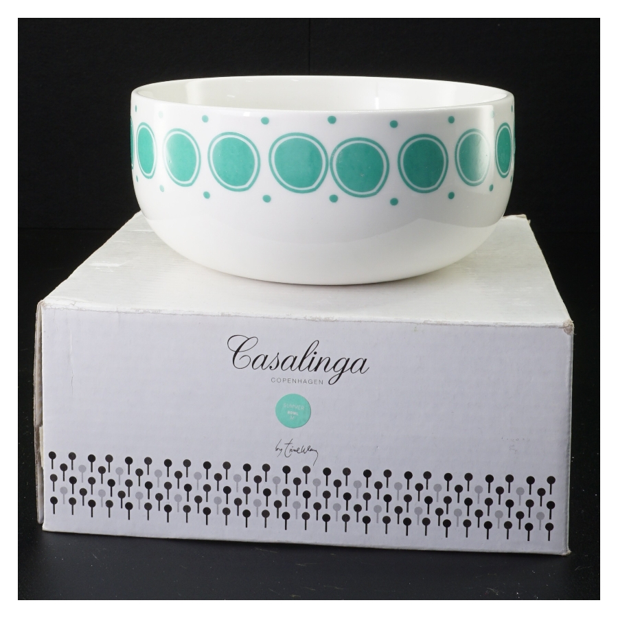 Ubrugt Casalinga porcelænsskål fra Casalinga (str. 15 x 6 cm)