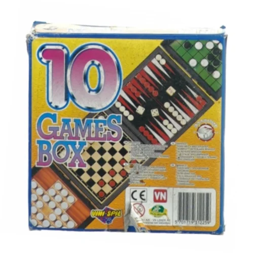 10 games box fra Vinnie Spil (str. 15 cm)