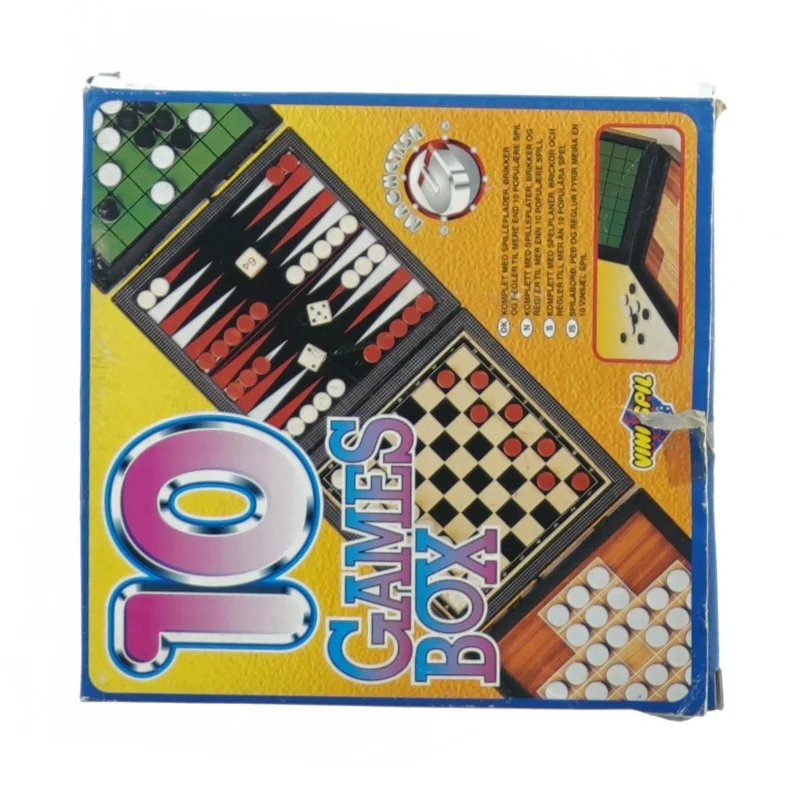 10 games box fra Vinnie Spil (str. 15 cm)