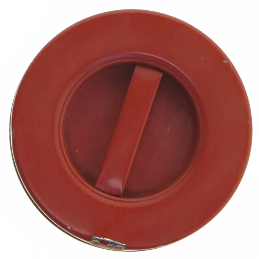 Retro metal dåse fra 70’erne (str. Ø. 9,5 cm. længde. 12 cm)